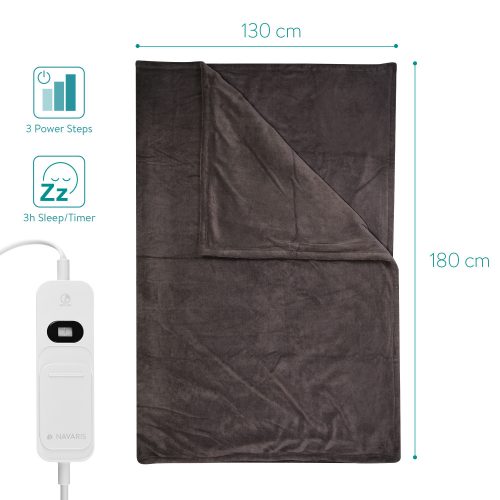 Navaris fűthető elektromos takaró 180 x 130 cm, 45274.03.01