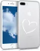 Husa pentru Apple iPhone 8 Plus / iPhone 7 Plus, Silicon, Alb, 45352.01