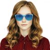 Navaris unisex napszemüveg, UV400, bambusz, kék, 40731.04.04