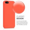 Apple iPhone 5 / iPhone 5s / iPhone SE tok, szilikon, narancs, 42766.69