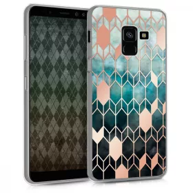   Samsung Galaxy A8 (2018), szilikon, többszínű tok, 45465.02