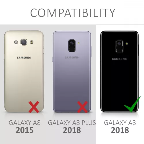 Samsung Galaxy A8 (2018), szilikon, többszínű tok, 45465.02