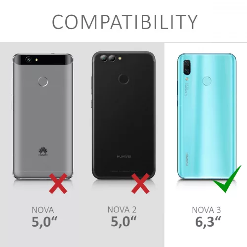 Huawei Nova 3 tok, szilikon, többszínű, 45767.01