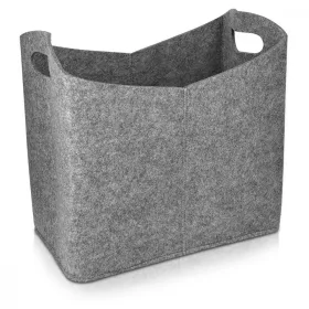   Filc tárolókosár Navaris Basket, szürke, 40 x 23 x 39,5 cm, 45832,19