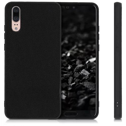 Huawei P20 tok, nylon, fekete, 45846.01
