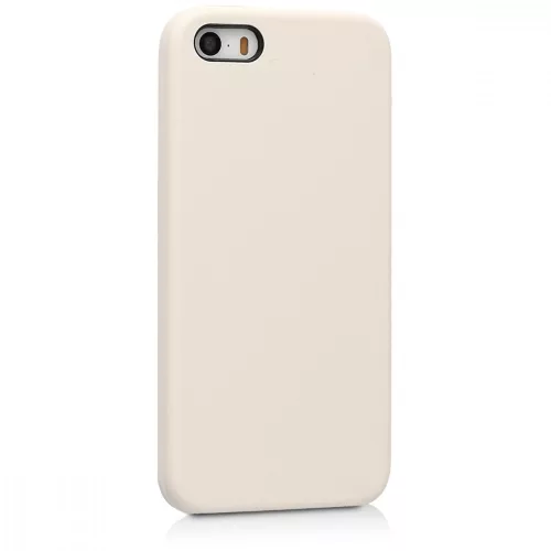 Apple iPhone 5 / iPhone 5s / iPhone SE tok, szilikon, krém, 42766.16