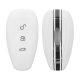 Ford autókulcs fedél - 3 gombos - Keyless Go, szilikon, fehér, 44708.04