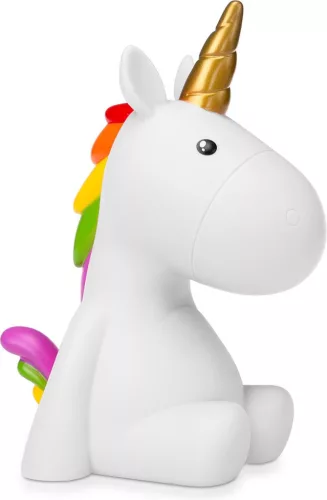 Unicorn éjszakai lámpa, újratölthető, Navaris, fehér, 46219.02