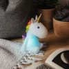 Unicorn éjszakai lámpa, újratölthető, Navaris, fehér, 46219.02