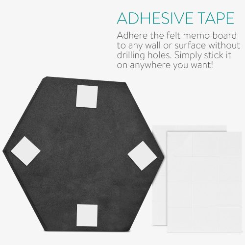 6 db Navaris hatszögletű parafa panelből álló készlet, 15 x 17 cm, 10 tű, 46230.01