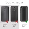 Wiko Harry 2 borító, ökológiai bőr, fekete, 46284.01