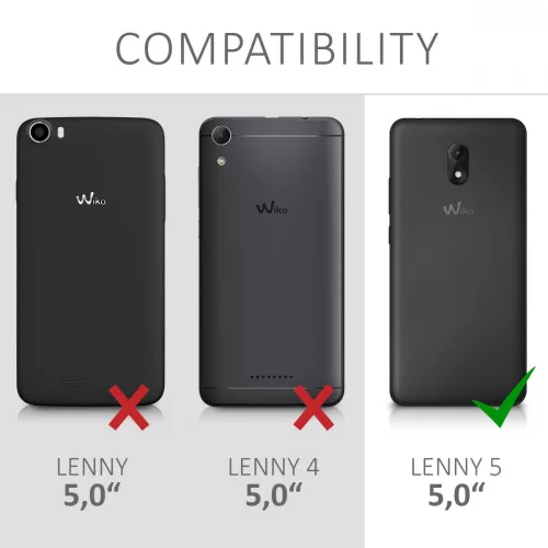 Wiko Lenny 5 tok, ökológiai bőr, barna, 46462.01
