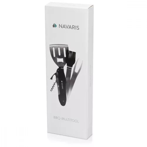 Navaris rozsdamentes acél grill edénykészlet, 5 db szerszám, 46478.01