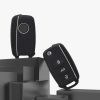 Autókulcs huzat VW / Skoda / Seat - 3 gombos, szilikon, fekete, 43879.47