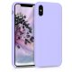 Apple iPhone X / iPhone XS tok, szilikon, lila, 46313.108