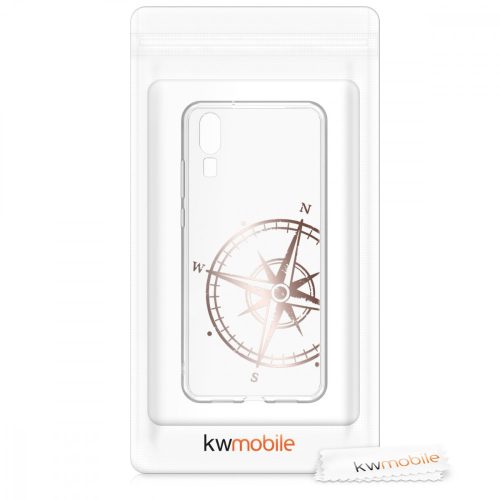 Huawei P20 tok, szilikon, rózsaszín, 44215.08