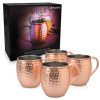Set 4 Cani Moscow Mule Navaris, 500ml, cupru, 46859.01