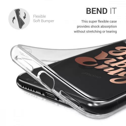 Apple iPhone X / iPhone XS tok, szilikon, rózsaszín, 42505.18