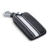 Renault / Dacia autókulcs burkolat - 4 gombos - Keyless Go, Eco-bőr, fekete, 44637.11