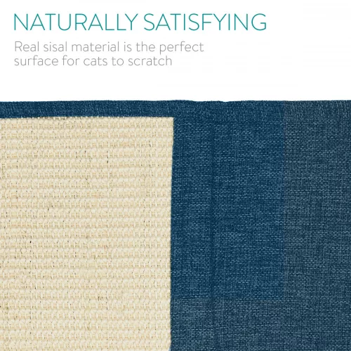 Karcolás elleni védelem macskáknak, 60x45 cm, Szizál, Kék, 45105.04.17