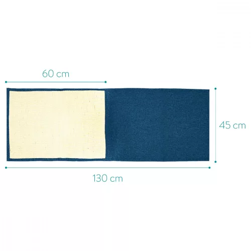 Karcolás elleni védelem macskáknak, 60x45 cm, Szizál, Kék, 45105.04.17