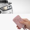 Renault / Dacia autós kulcstartó tok - 4 gombos - Keyless Go, ökológiai bőr, rózsaszín, 46356.03