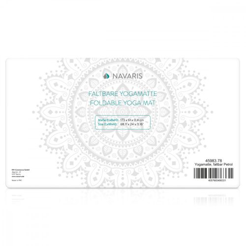Navaris összecsukható jógaszőnyeg, 173 x 61 cm, 45983,78