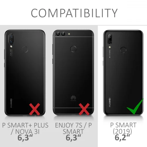 Huawei P Smart tok (2019), szilikon, zöld, 47824.50