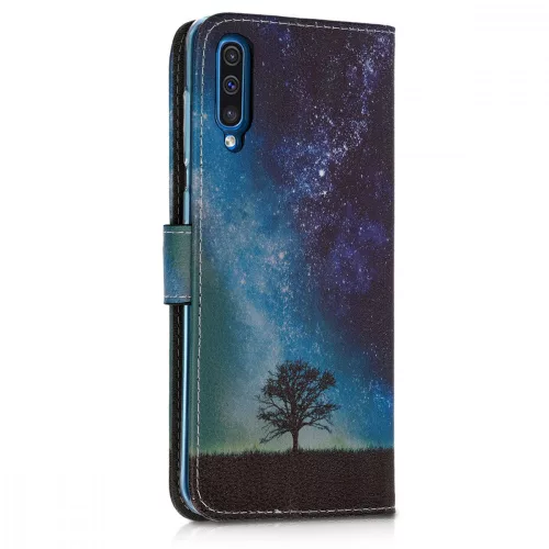 Samsung Galaxy A50 tok, ökológiai bőr, többszínű, 48062.02