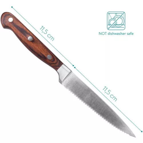 Navaris 6 részes steak késkészlet fa nyéllel, 48114.01.06