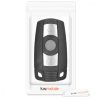 Kulcstartó BMW-hez - 3 gombos - Keyless Go, kwmobile, műanyag, fekete, 48235.01