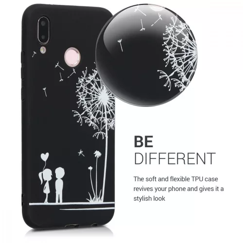 Huawei P20 Lite tok, szilikon, fekete, 46534.08