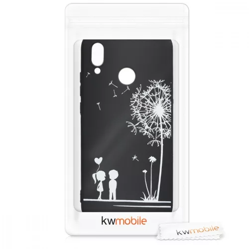 Huawei P20 Lite tok, szilikon, fekete, 46534.08