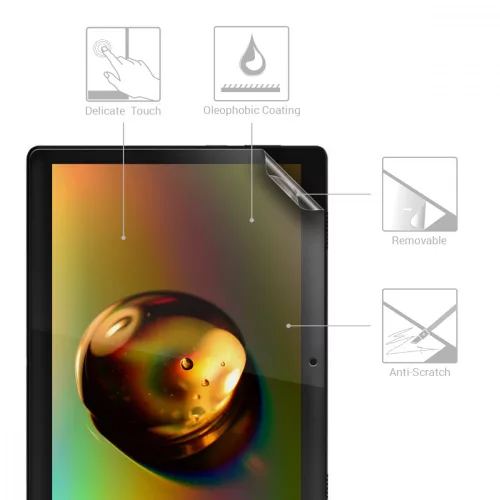 2 matt védőfólia készlet a Lenovo Tab M10 tablethez, Kwmobile, átlátszó, műanyag, 48375.2