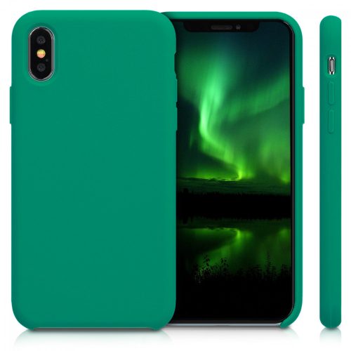 Apple iPhone X / iPhone XS tok, szilikon, zöld, 42495.142