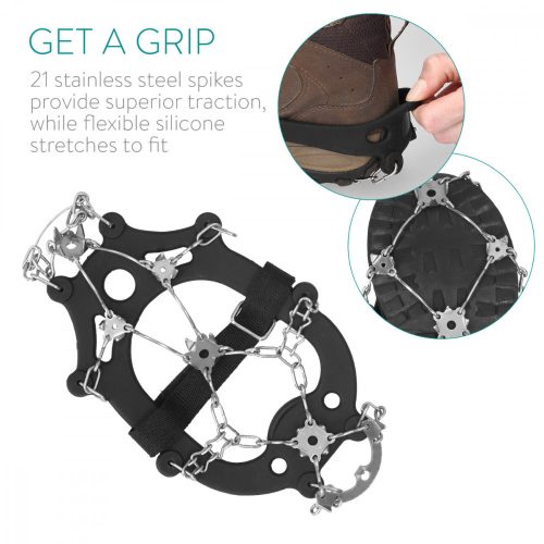 Csúszásmentes cipősarok jégre és hóra, L méret, 48411.3