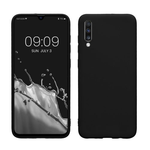 Samsung Galaxy A70 tok, szilikon, fekete, 48427.47