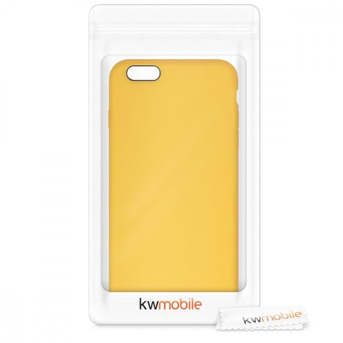 Apple iPhone 6 Plus / iPhone 6s Plus tok, szilikon, sárga, 40841.143