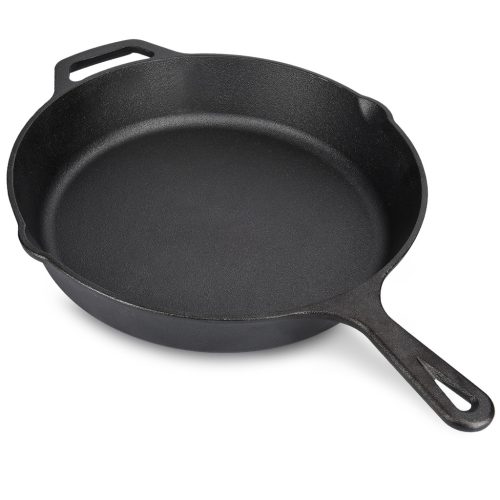 Navaris 30 cm fekete öntöttvas serpenyő, 48585.01