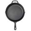 Navaris 30 cm fekete öntöttvas serpenyő, 48585.01