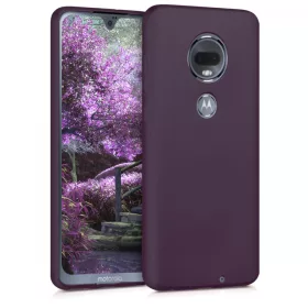   Motorola Moto G7 / Moto G7 Plus tok, szilikon, lila, 47485.115