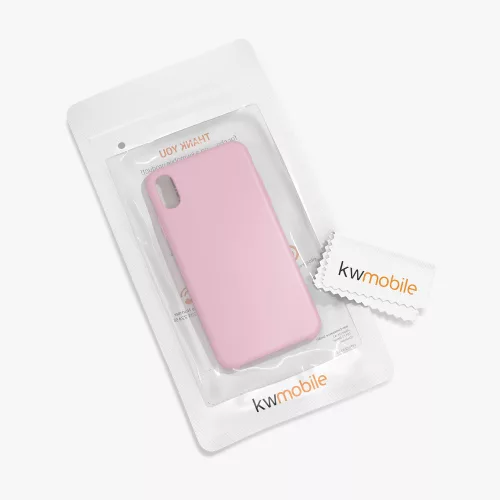 Apple iPhone XR tok, szilikon, rózsa arany, 45910.156