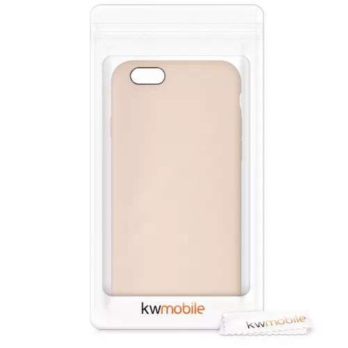 Apple iPhone 6 / iPhone 6s tok, szilikon, krém, 40223.154
