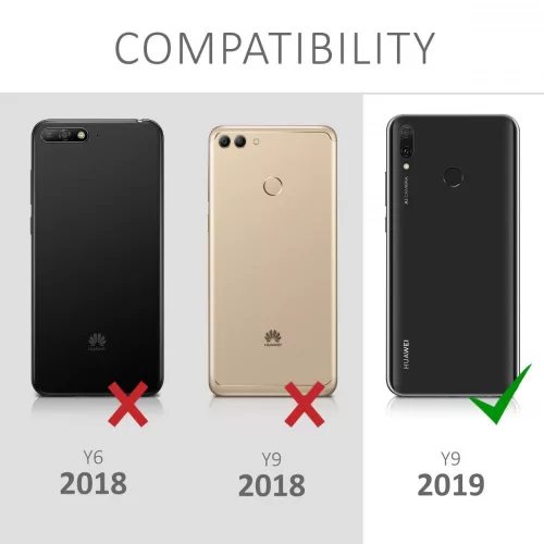 Huawei Y9 (2019) huzat, ökológiai bőr, többszínű, 48780.02
