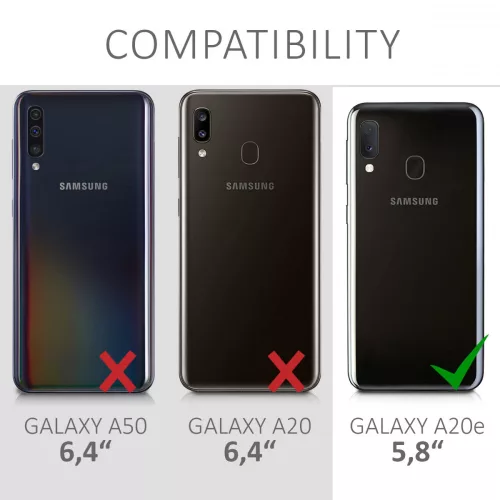 Samsung Galaxy A20e tok, szilikon, fekete, 48738.47