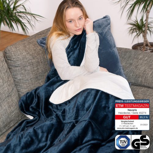 Navaris fűthető elektromos takaró 180 x 130 cm, 45274.08.01