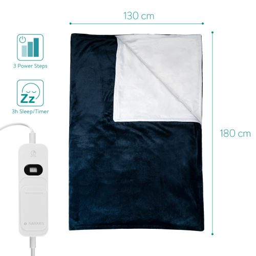 Navaris fűthető elektromos takaró 180 x 130 cm, 45274.08.01