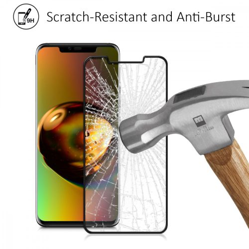 Huawei Mate 20 Pro védőfólia, kaliberek, elöl, fekete, 48812.01