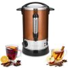 Fierbator vin fiert si apa calda Navaris, 6.8 L, 950 W, utilizare catering, auriu, metal