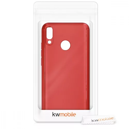 Huawei Y9 (2019) borítója, polikarbonát, piros, 48889.36